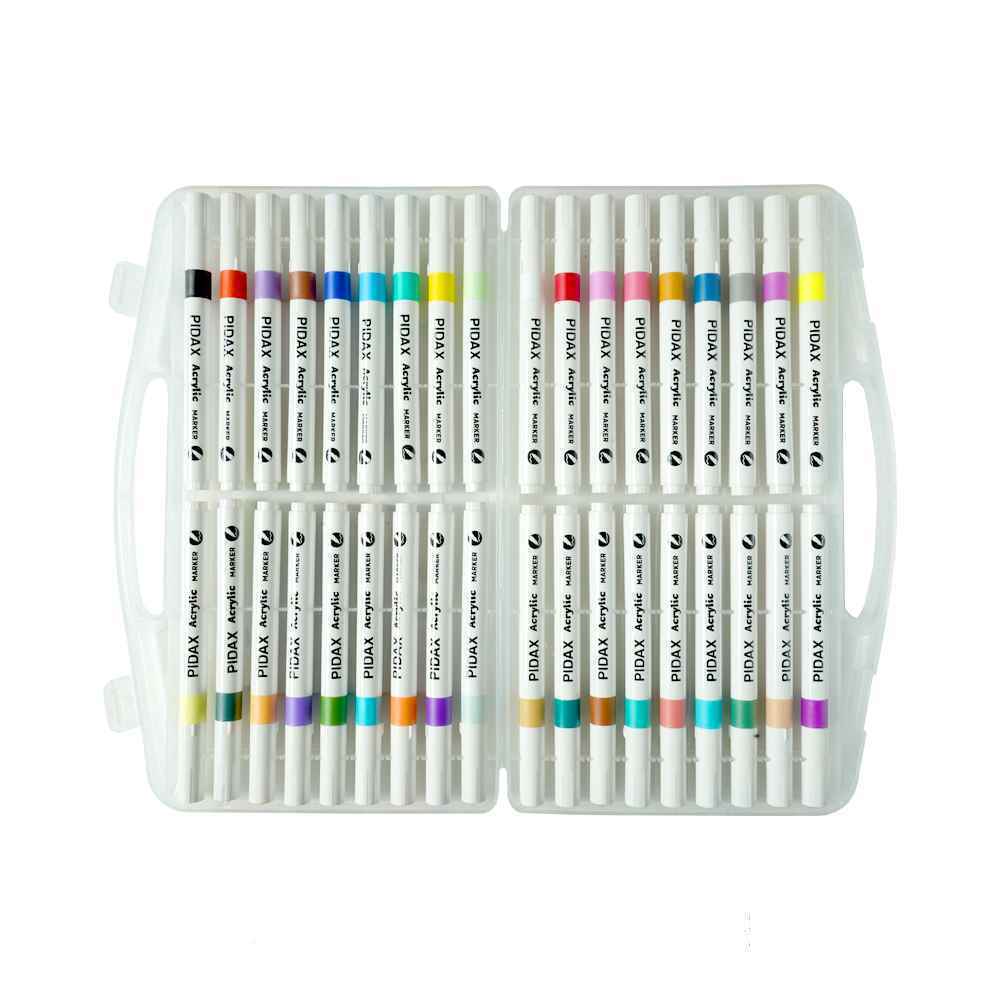 ماژیک36 رنگ اکریلیک جعبه طلقی پیداکس کد P636